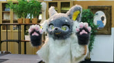 Cute Grey Wolf Kemono Head Fursuit