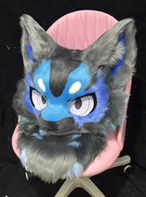 Cool Blue Wolf Kemono Head Fursuit