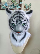 Realistic White Tiger Head Fursuit