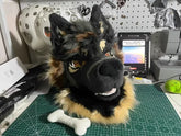 Fierce German Shepherd Toony Head Fursuit