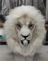 Realistic White Lion Partial Fursuit