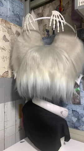 Dark Bone Dragon Kigurumi Fursuit Head - Fuwa Fursuit