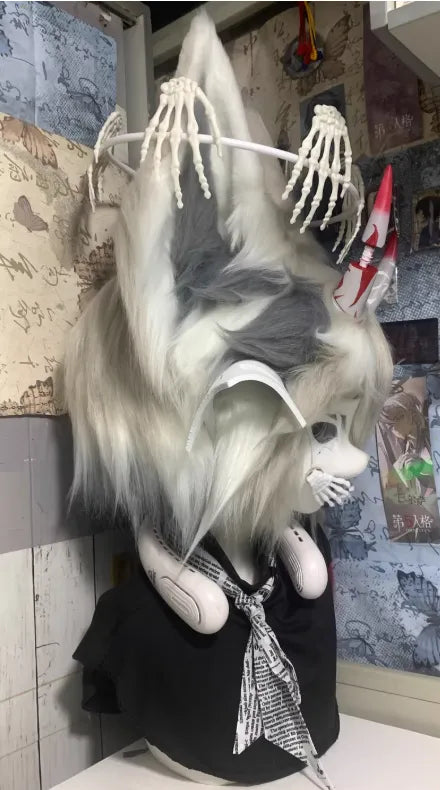 Dark Bone Dragon Kigurumi Fursuit Head - Fuwa Fursuit