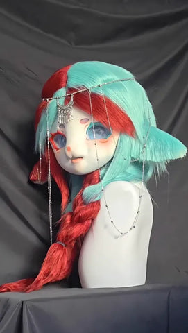 Persian Dancer Dual-Tone Kigurumi Head - Fuwa Fursuit