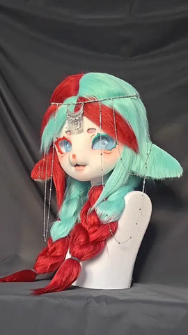 Persian Dancer Dual-Tone Kigurumi Head - Fuwa Fursuit