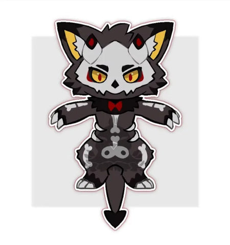 Skeleton Bone Dragon Kemono Fursuit Head "Grim Reaper" – FuwaFursuit #13 - Fuwa Fursuit