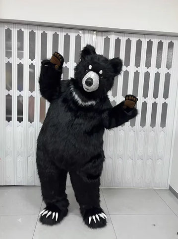 Realistic Black Bear Full Fursuit