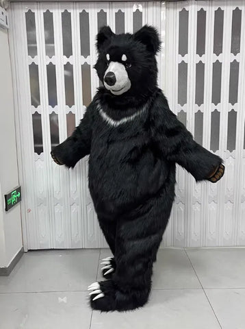 Realistic Black Bear Full Fursuit