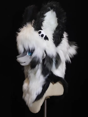 Gothic Panda Kigurumi Head Fursuit