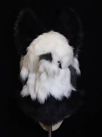 Gothic Panda Kigurumi Head Fursuit