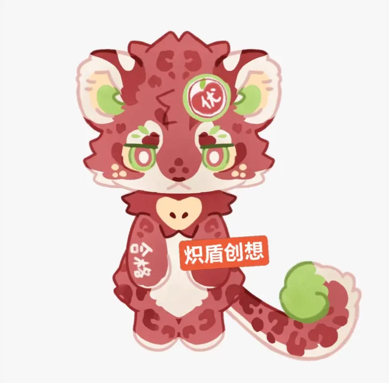Strawberry Leopard Kemono Fursuit Head "Berry Prowl" – FuwaFursuit #16