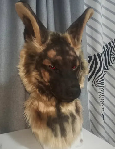Realistic German Shepherd Head Fursuit
