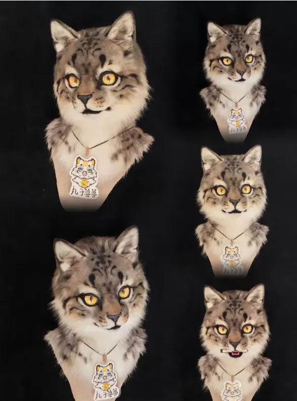 Realistic Tabby Cat Head Fursuit