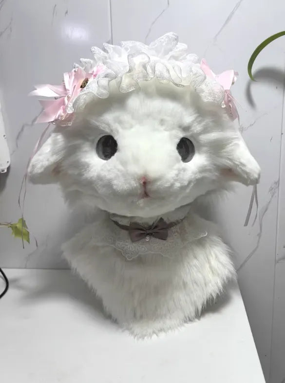 Realistic Lolita Lamb Head Fursuit