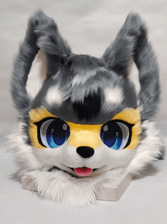 Blue Eyes Husky Kemono Head Fursuit
