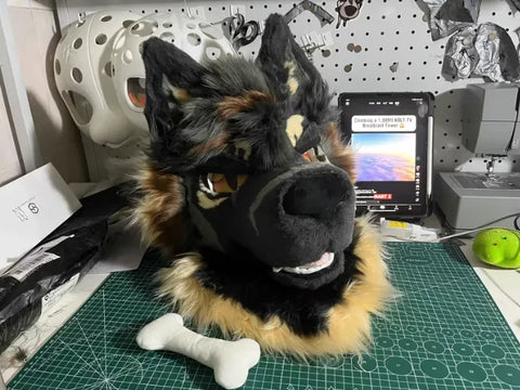Fierce German Shepherd Toony Head Fursuit
