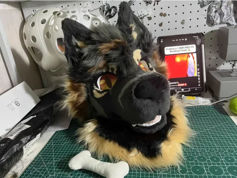 Fierce German Shepherd Toony Head Fursuit