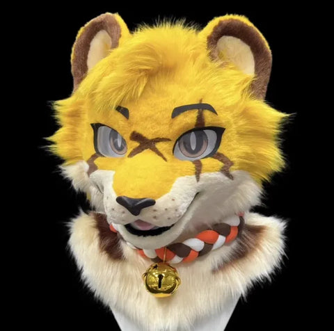 Scar Yellow Tiger Toony Head Fursuit
