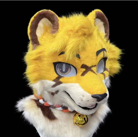Scar Yellow Tiger Toony Head Fursuit