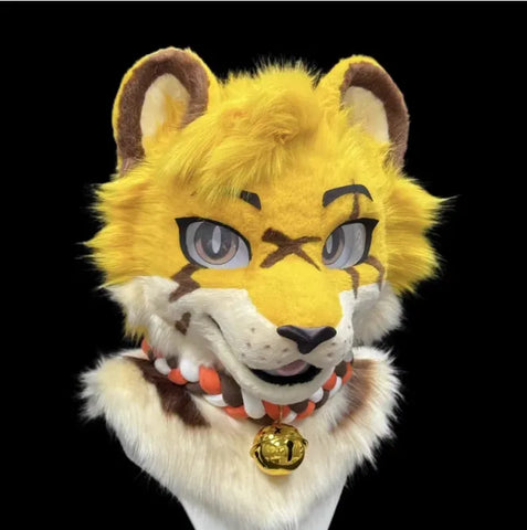 Scar Yellow Tiger Toony Head Fursuit