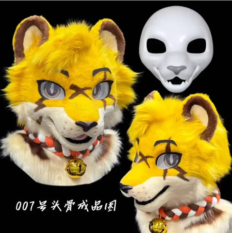Scar Yellow Tiger Toony Head Fursuit