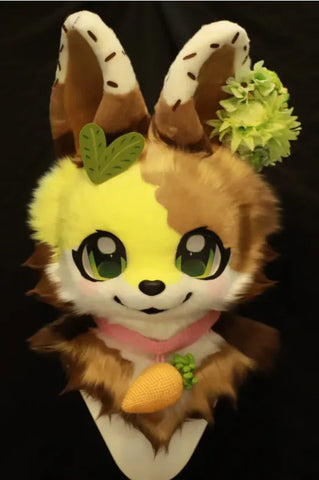 Carrot Bunny Kemono Head Fursuit