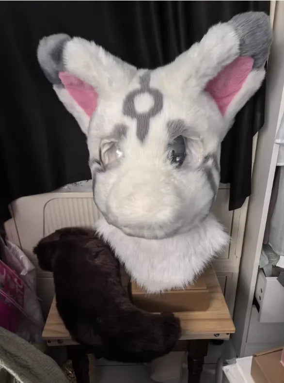 Mysterious White Spirit Kemono Partial Fursuit