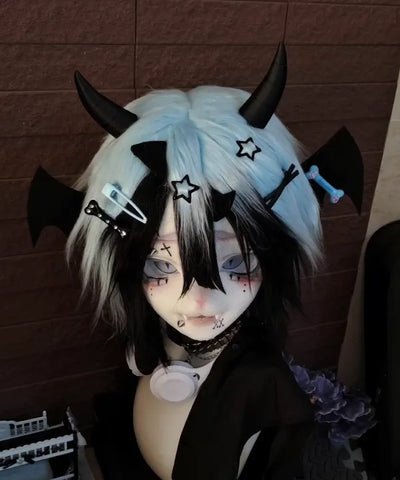 Dark Devil Y2K Kigurumi Partial Fursuit