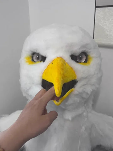 Realistic Bald Eagle Head Fursuit
