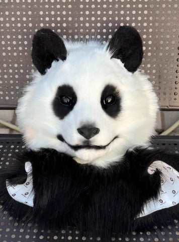 Realistic Panda Bear Head Fursuit