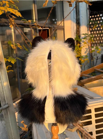 Realistic Panda Bear Head Fursuit