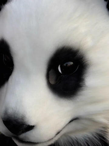 Realistic Panda Bear Head Fursuit