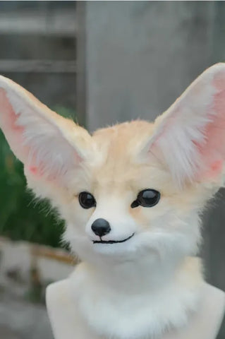 Realistic Fennec Fox Head Fursuit