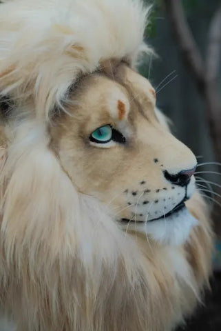 Realistic brown lion Head Fursuit
