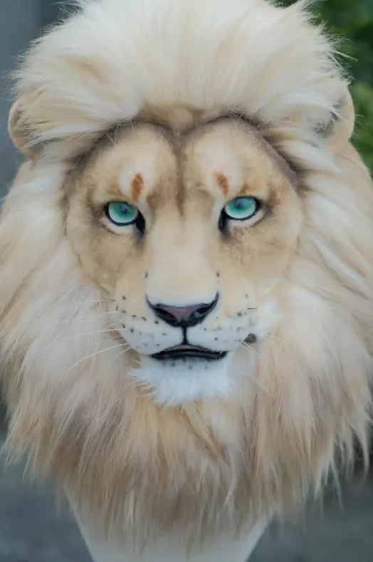 Realistic brown lion Head Fursuit