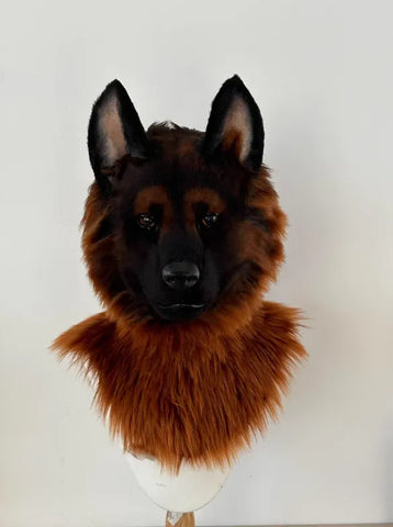 Realistic German Shepherd Head Fursuit