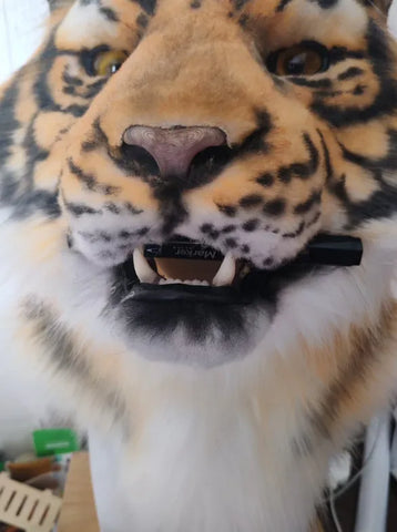 Realistic Bengal Tiger Head Fursuit
