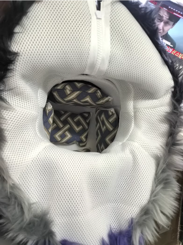 Purple Black Star Devil Wolf Toony Partial Fursuit