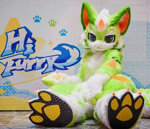 Vibrant Forest Dragon Kemono Fullsuit Fursuit - Fuwa Fursuit