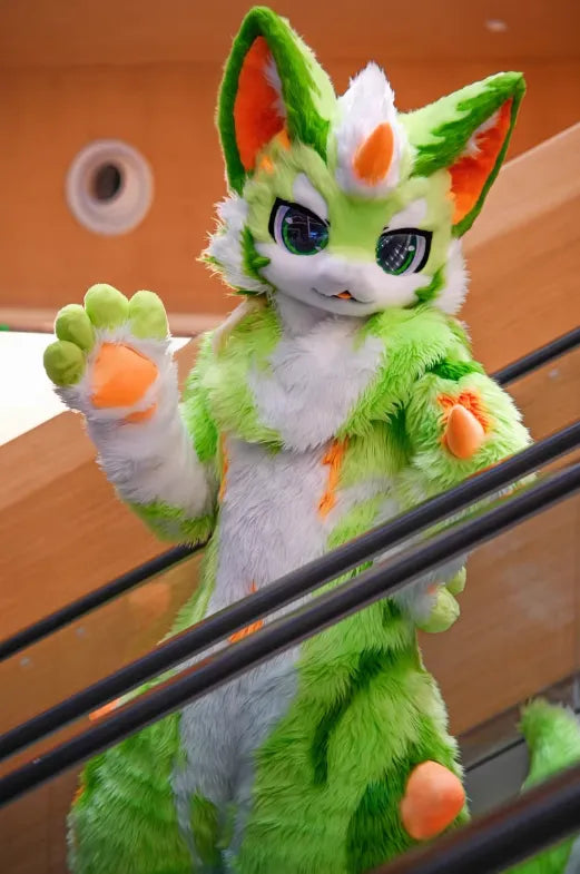 Vibrant Forest Dragon Kemono Fullsuit Fursuit - Fuwa Fursuit