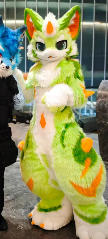 Vibrant Forest Dragon Kemono Fullsuit Fursuit - Fuwa Fursuit